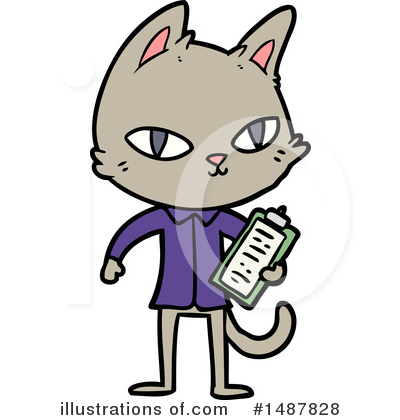 Royalty-Free (RF) Cat Clipart Illustration by lineartestpilot - Stock Sample #1487828