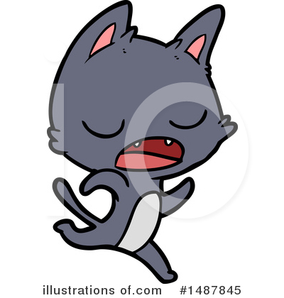 Royalty-Free (RF) Cat Clipart Illustration by lineartestpilot - Stock Sample #1487845