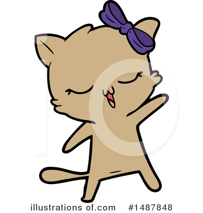 Royalty-Free (RF) Cat Clipart Illustration by lineartestpilot - Stock Sample #1487848