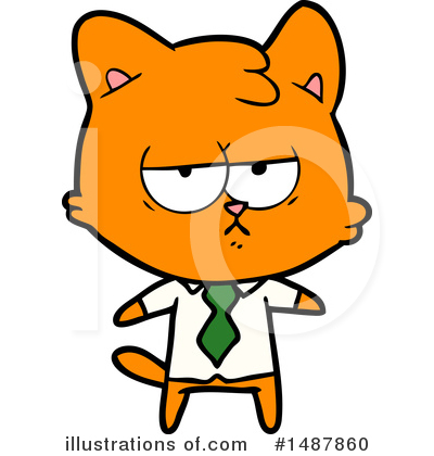 Royalty-Free (RF) Cat Clipart Illustration by lineartestpilot - Stock Sample #1487860
