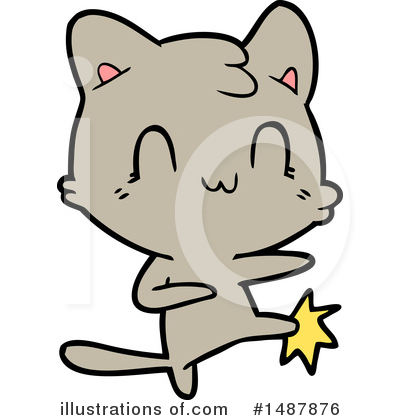 Royalty-Free (RF) Cat Clipart Illustration by lineartestpilot - Stock Sample #1487876