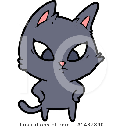 Royalty-Free (RF) Cat Clipart Illustration by lineartestpilot - Stock Sample #1487890