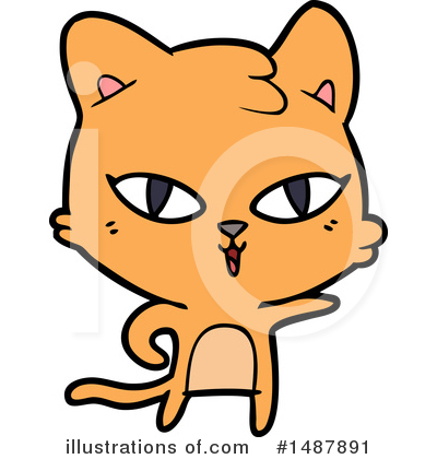 Royalty-Free (RF) Cat Clipart Illustration by lineartestpilot - Stock Sample #1487891