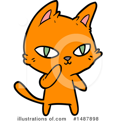 Royalty-Free (RF) Cat Clipart Illustration by lineartestpilot - Stock Sample #1487898