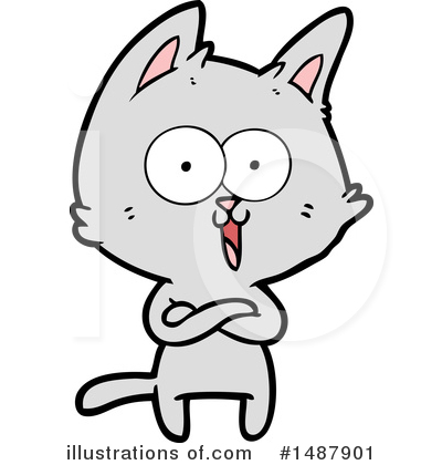 Royalty-Free (RF) Cat Clipart Illustration by lineartestpilot - Stock Sample #1487901