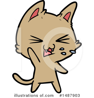 Royalty-Free (RF) Cat Clipart Illustration by lineartestpilot - Stock Sample #1487903