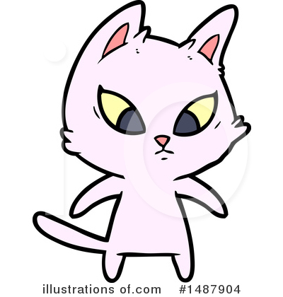 Royalty-Free (RF) Cat Clipart Illustration by lineartestpilot - Stock Sample #1487904