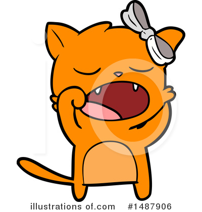 Royalty-Free (RF) Cat Clipart Illustration by lineartestpilot - Stock Sample #1487906