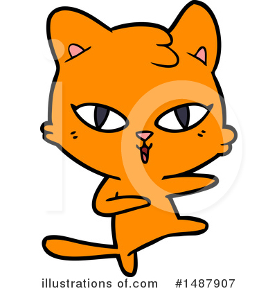 Royalty-Free (RF) Cat Clipart Illustration by lineartestpilot - Stock Sample #1487907
