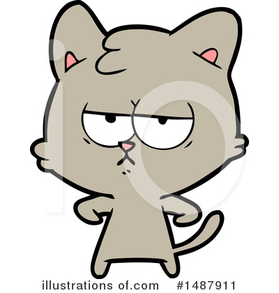 Royalty-Free (RF) Cat Clipart Illustration by lineartestpilot - Stock Sample #1487911