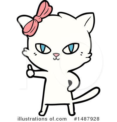 Royalty-Free (RF) Cat Clipart Illustration by lineartestpilot - Stock Sample #1487928