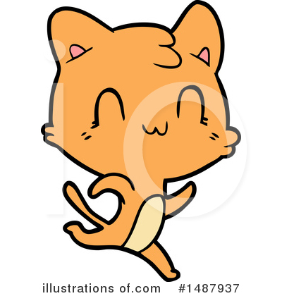 Royalty-Free (RF) Cat Clipart Illustration by lineartestpilot - Stock Sample #1487937