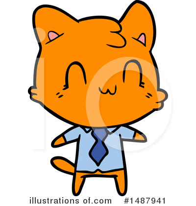 Royalty-Free (RF) Cat Clipart Illustration by lineartestpilot - Stock Sample #1487941