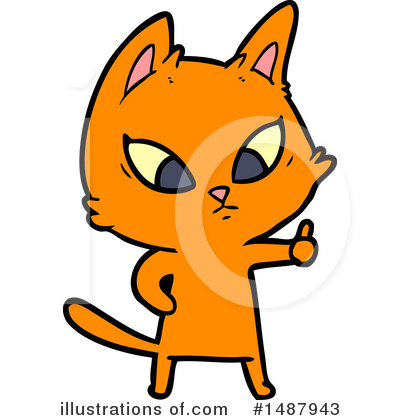 Royalty-Free (RF) Cat Clipart Illustration by lineartestpilot - Stock Sample #1487943