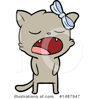 Royalty-Free (RF) Cat Clipart Illustration by lineartestpilot - Stock Sample #1487947
