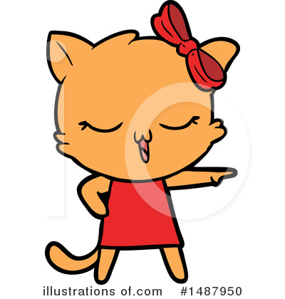 Royalty-Free (RF) Cat Clipart Illustration by lineartestpilot - Stock Sample #1487950