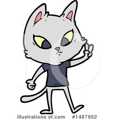 Royalty-Free (RF) Cat Clipart Illustration by lineartestpilot - Stock Sample #1487952