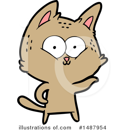 Royalty-Free (RF) Cat Clipart Illustration by lineartestpilot - Stock Sample #1487954