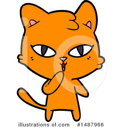 Royalty-Free (RF) Cat Clipart Illustration by lineartestpilot - Stock Sample #1487966