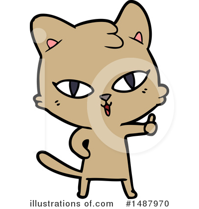 Royalty-Free (RF) Cat Clipart Illustration by lineartestpilot - Stock Sample #1487970