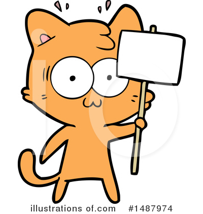 Royalty-Free (RF) Cat Clipart Illustration by lineartestpilot - Stock Sample #1487974