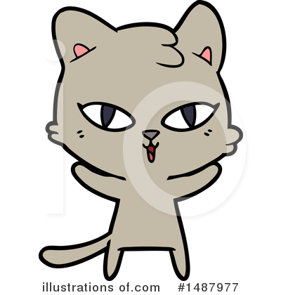Royalty-Free (RF) Cat Clipart Illustration by lineartestpilot - Stock Sample #1487977