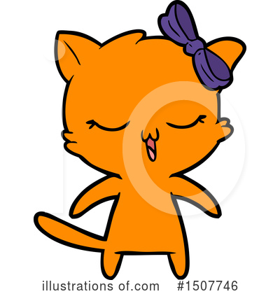 Royalty-Free (RF) Cat Clipart Illustration by lineartestpilot - Stock Sample #1507746