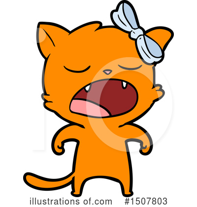 Royalty-Free (RF) Cat Clipart Illustration by lineartestpilot - Stock Sample #1507803