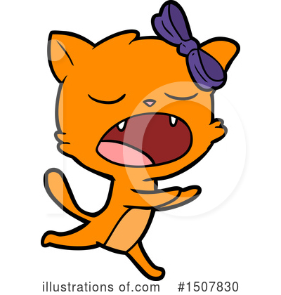 Royalty-Free (RF) Cat Clipart Illustration by lineartestpilot - Stock Sample #1507830