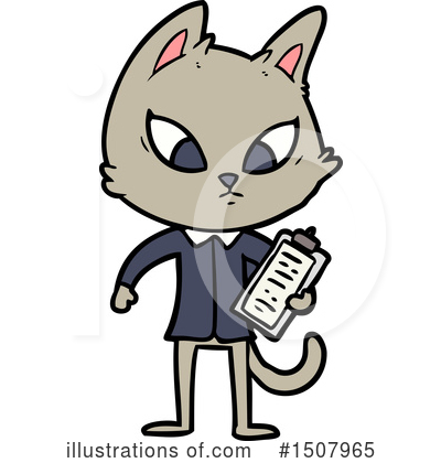 Royalty-Free (RF) Cat Clipart Illustration by lineartestpilot - Stock Sample #1507965