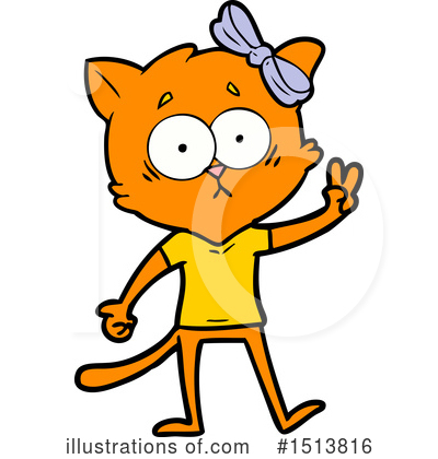 Royalty-Free (RF) Cat Clipart Illustration by lineartestpilot - Stock Sample #1513816
