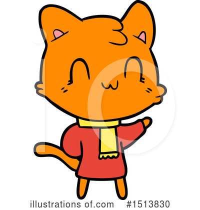 Royalty-Free (RF) Cat Clipart Illustration by lineartestpilot - Stock Sample #1513830