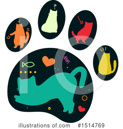 Royalty-Free (RF) Cat Clipart Illustration by BNP Design Studio - Stock Sample #1514769