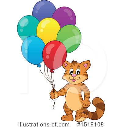 Party Balloons Clipart #1519108 by visekart