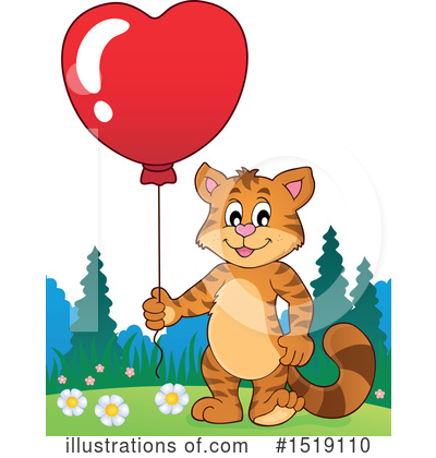 Royalty-Free (RF) Cat Clipart Illustration by visekart - Stock Sample #1519110
