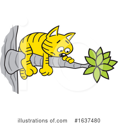 Scared Cat Clipart #1637480 by Johnny Sajem