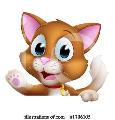 Royalty-Free (RF) Cat Clipart Illustration by AtStockIllustration - Stock Sample #1706105