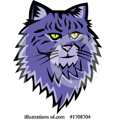 Royalty-Free (RF) Cat Clipart Illustration by patrimonio - Stock Sample #1708704