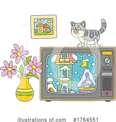 Television Clipart #1764551 by Alex Bannykh