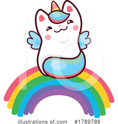 Unicorn Cat Clipart #1789788 by Vector Tradition SM