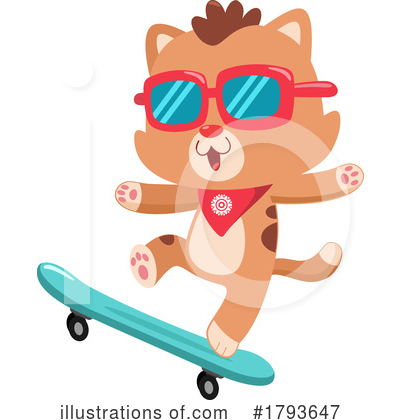Royalty-Free (RF) Cat Clipart Illustration by Hit Toon - Stock Sample #1793647