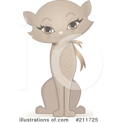 Royalty-Free (RF) Cat Clipart Illustration by Melisende Vector - Stock Sample #211725