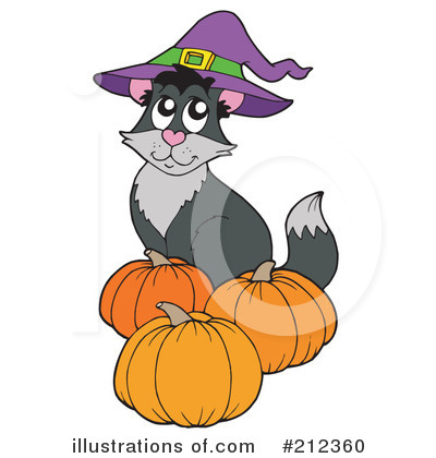 Royalty-Free (RF) Cat Clipart Illustration by visekart - Stock Sample #212360