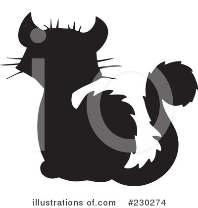 Royalty-Free (RF) Cat Clipart Illustration by visekart - Stock Sample #230274