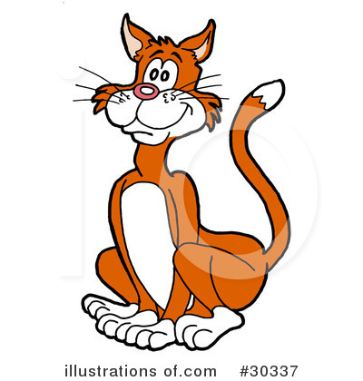 Royalty-Free (RF) Cat Clipart Illustration by LaffToon - Stock Sample #30337