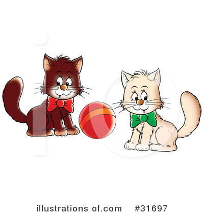 Royalty-Free (RF) Cat Clipart Illustration by Alex Bannykh - Stock Sample #31697