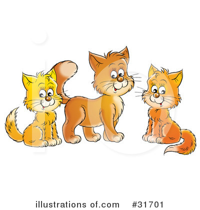 Royalty-Free (RF) Cat Clipart Illustration by Alex Bannykh - Stock Sample #31701