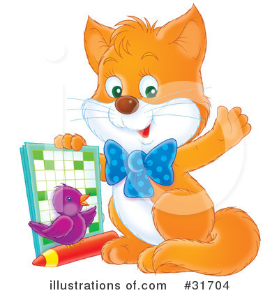 Royalty-Free (RF) Cat Clipart Illustration by Alex Bannykh - Stock Sample #31704