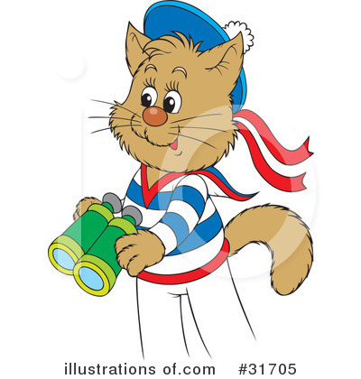 Royalty-Free (RF) Cat Clipart Illustration by Alex Bannykh - Stock Sample #31705