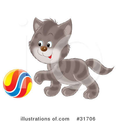 Royalty-Free (RF) Cat Clipart Illustration by Alex Bannykh - Stock Sample #31706